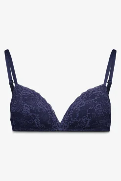 Sujetador triangular CHARMING encaje azul oscuro