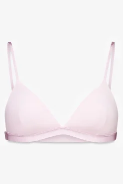 Sujetador triangular microfibra brillo rosa