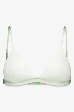 Sujetador triangular microfibra brillo verde