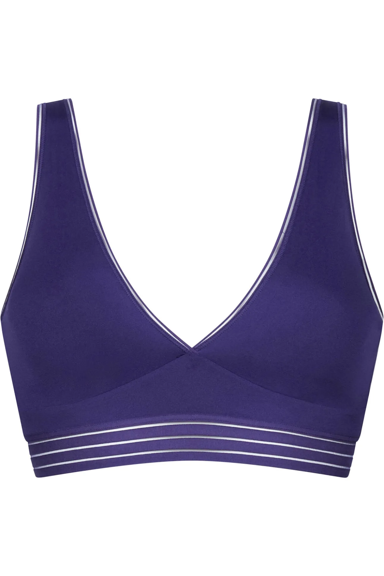 Sujetador triángulo sin aro invisible violeta