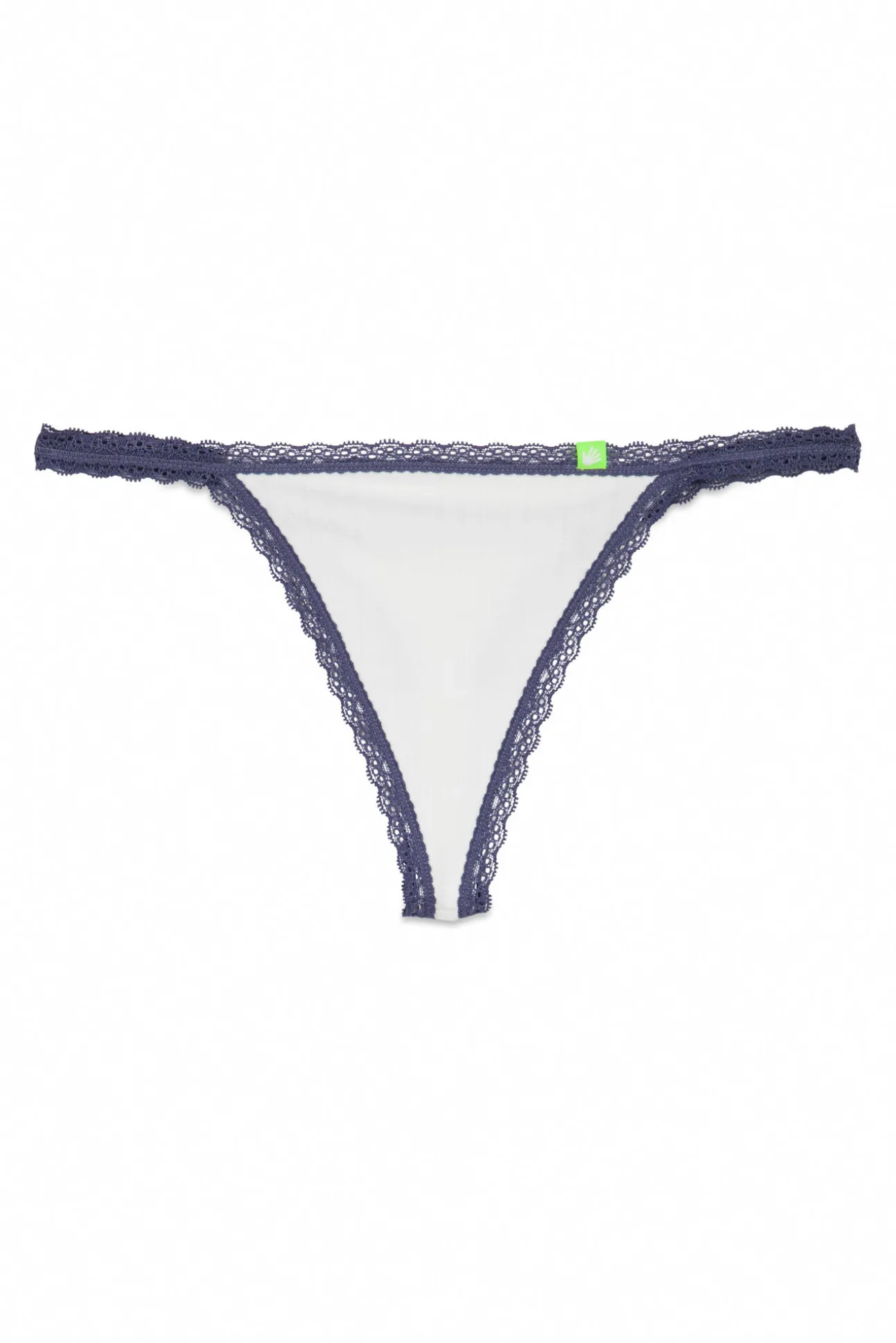 Tanga seamless pointelle blanco
