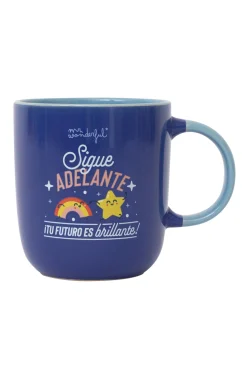 Taza Sigue adelante, ¡tu futuro es brillante!