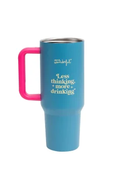 Taza take away térmica - Less thinking, more drinking