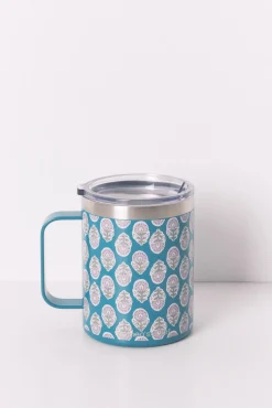 Taza térmica estampada verde