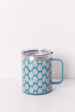 Taza térmica estampada verde