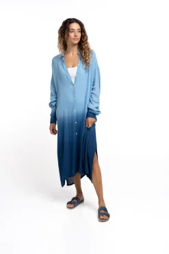 Túnica camisera larga print degradado
