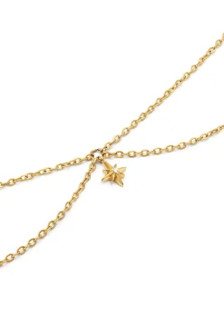 Tobillera Boho Star Acero Baño Oro
