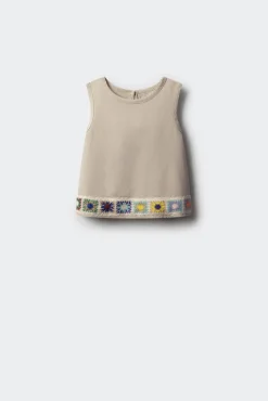 Top bajo crochet niña