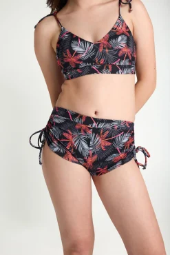 Top bikini adolescente lazos Jungle Palm Black