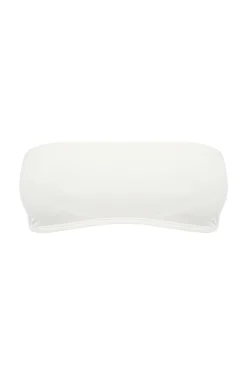 Top bikini bandeau balnco