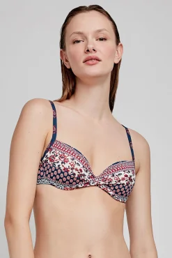 Top bikini capacidad aro estampado étnico