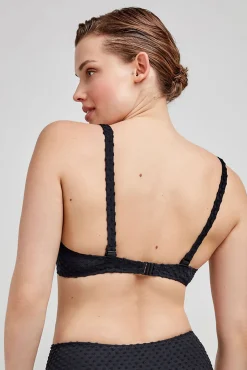 Top bikini capacidad sin relleno negro