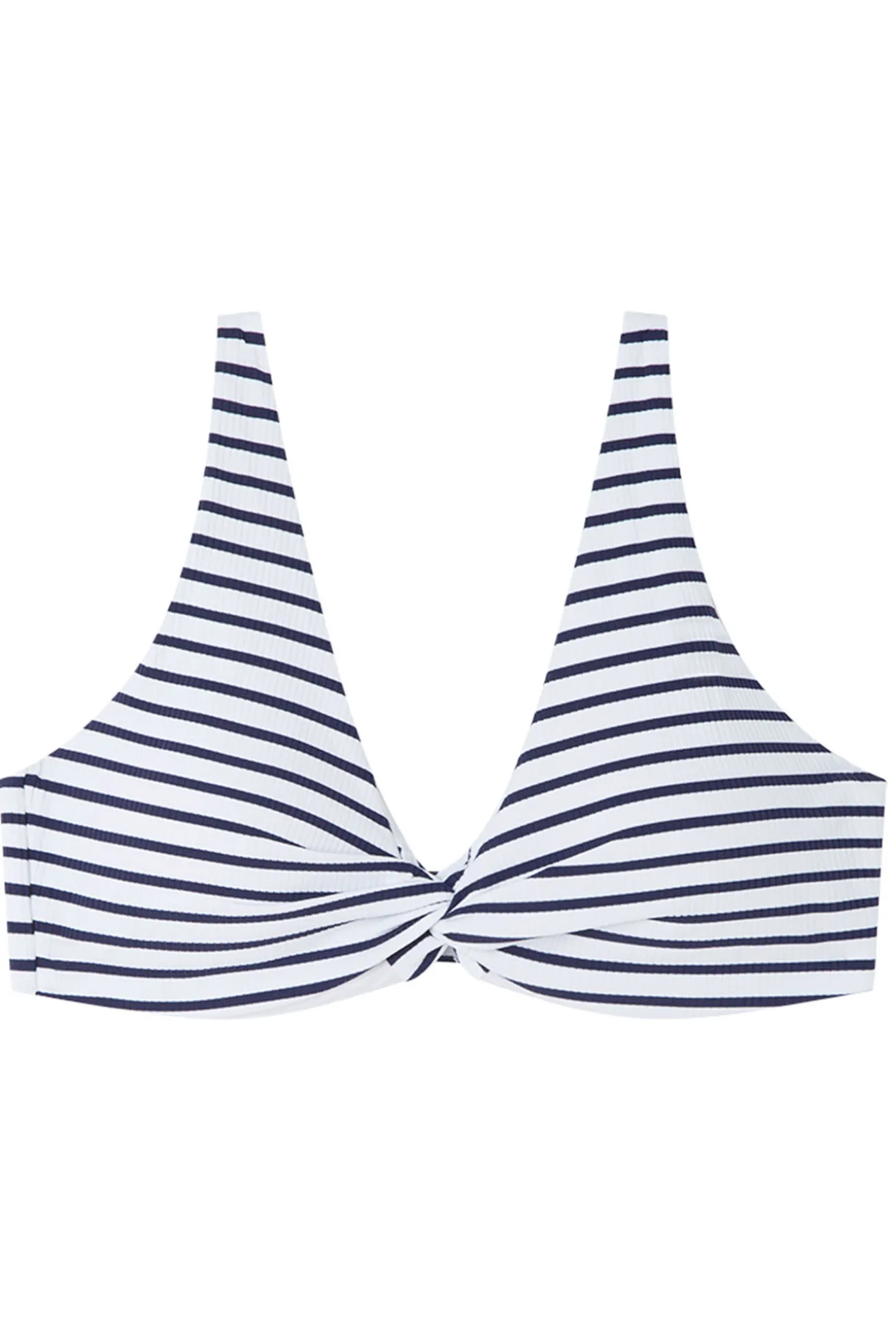 Top bikini halter capacidad rayas navy