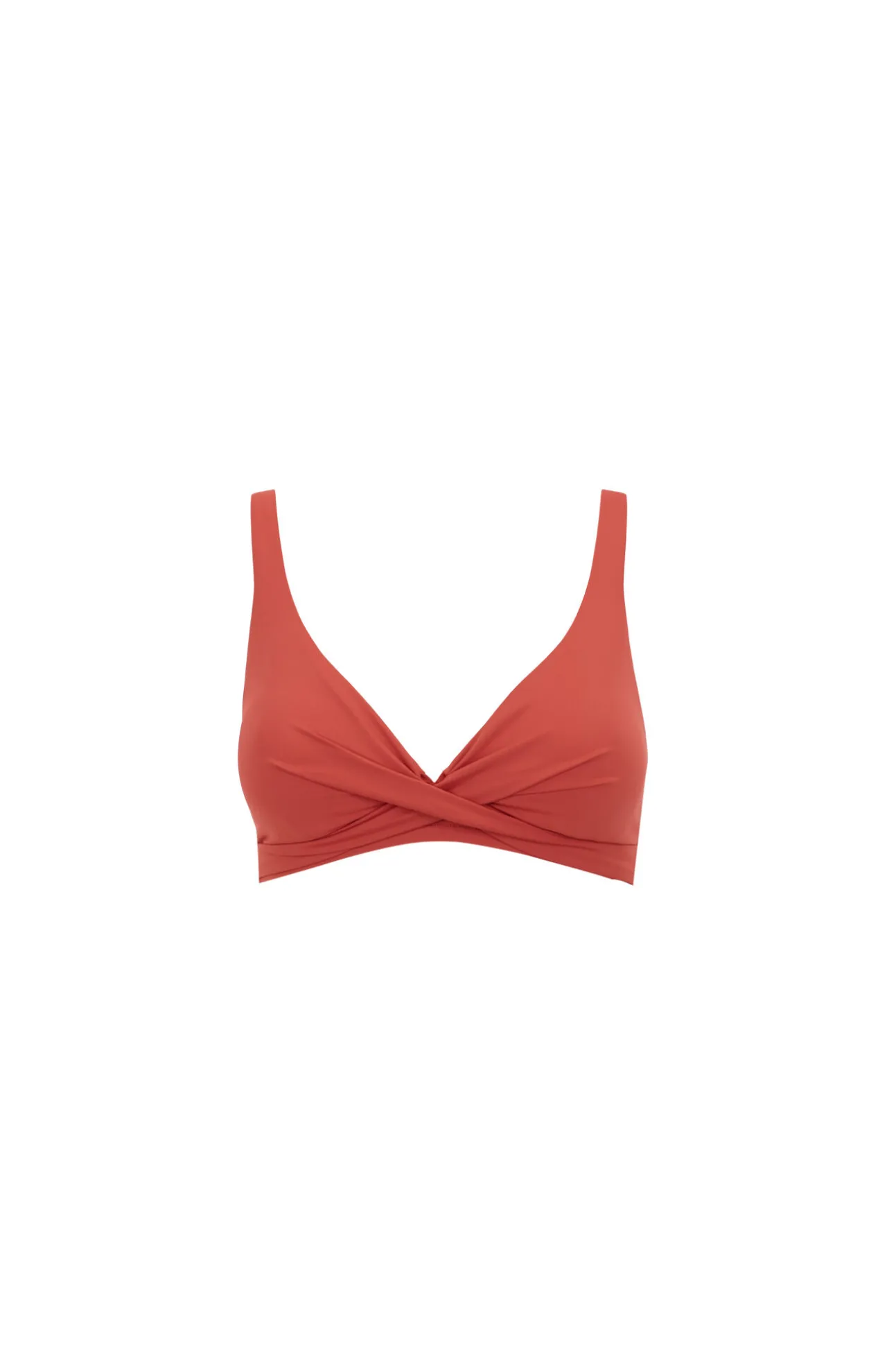 Top bikini halter cruzado naranja