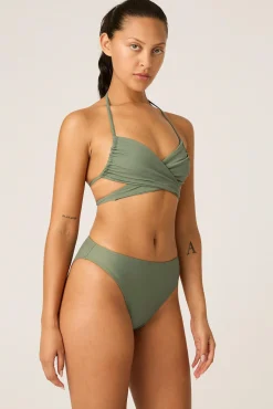Top Bikini multiposición Oasis Green