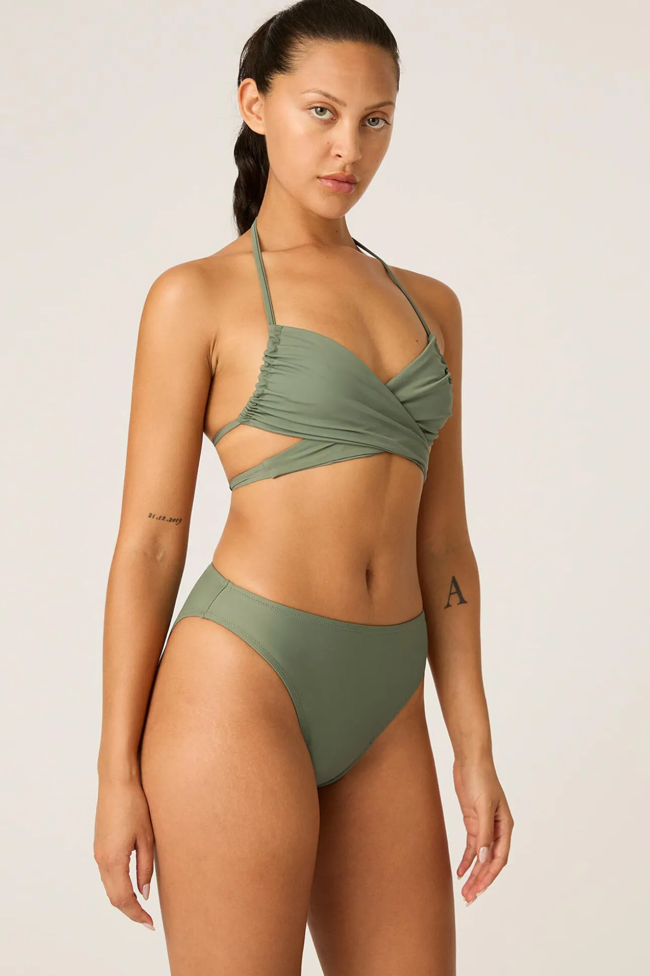 Top Bikini multiposición Oasis Green