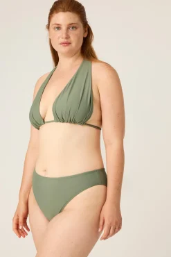 Top Bikini multiposición Oasis Green