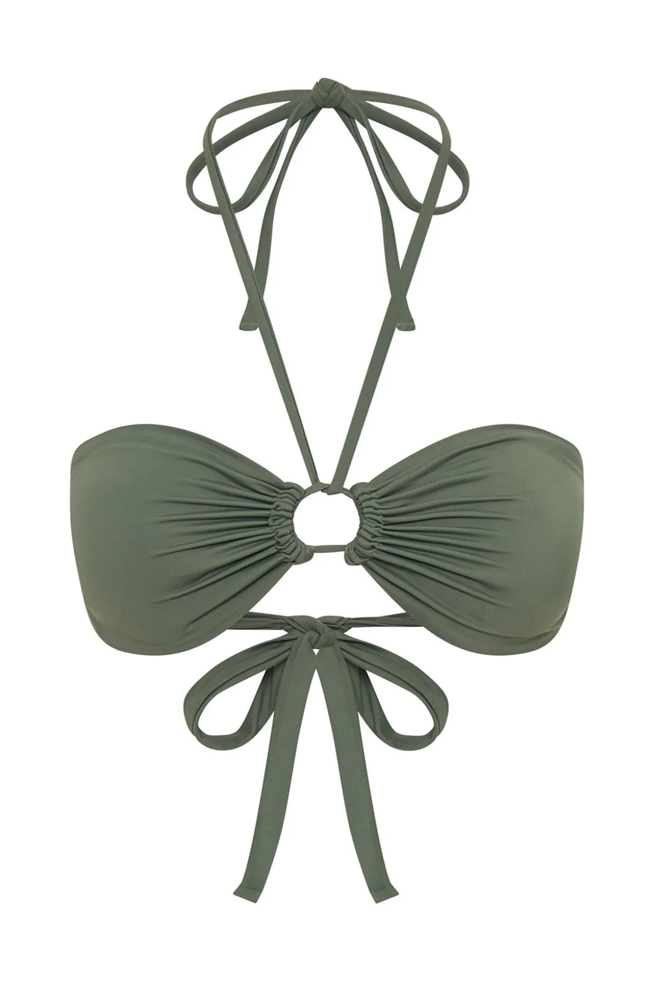 Top Bikini multiposición Oasis Green