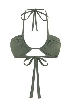 Top Bikini multiposición Oasis Green