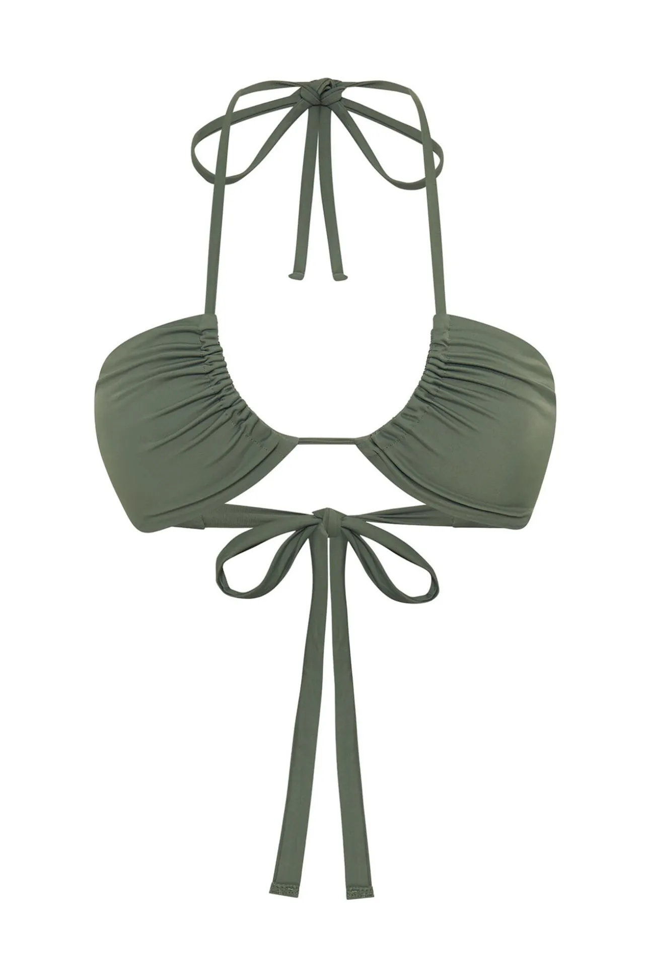 Top Bikini multiposición Oasis Green