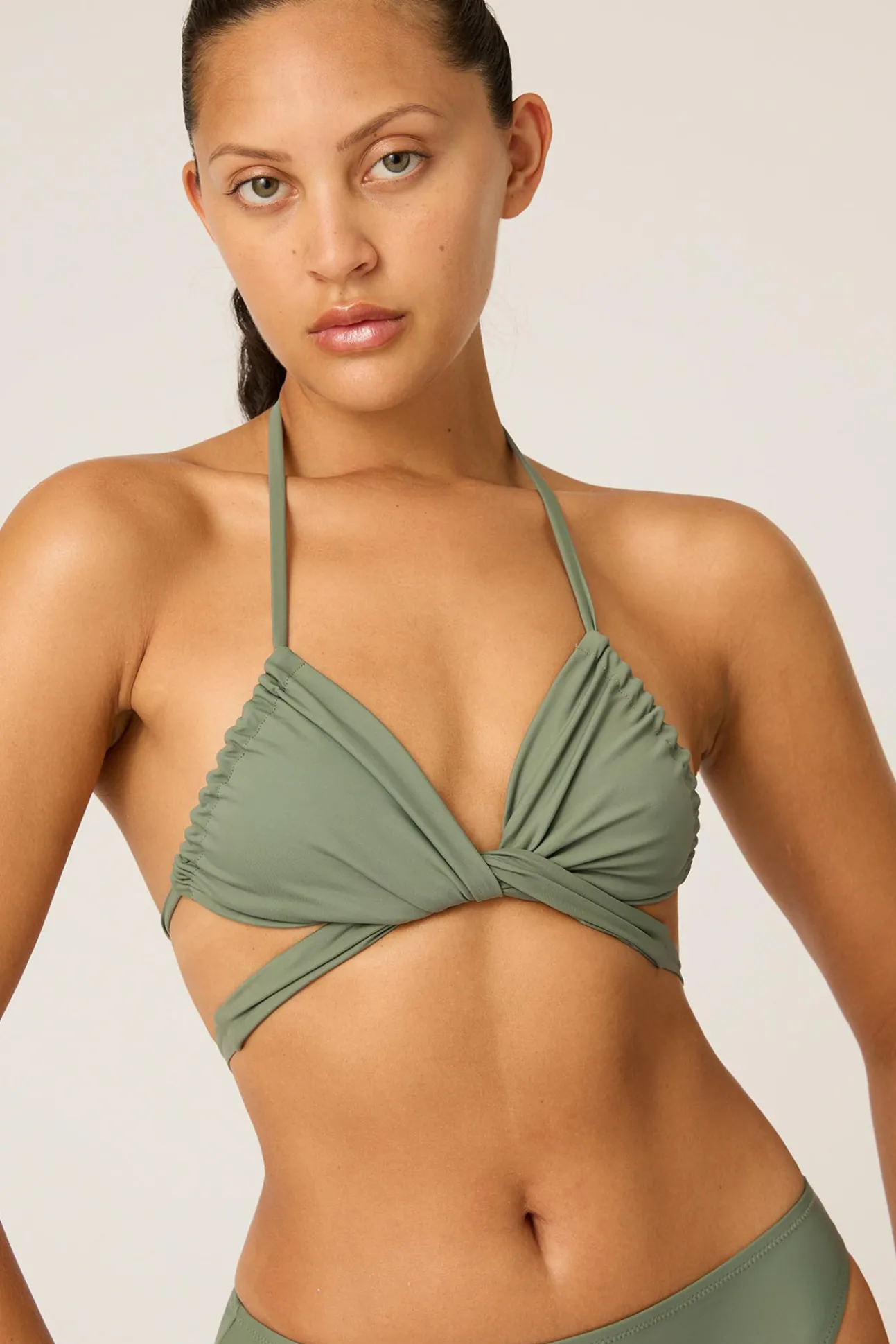 Top Bikini multiposición Oasis Green