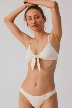 Top bikini triangular lazo Ivori