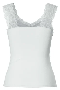 Top con detalle de encaje