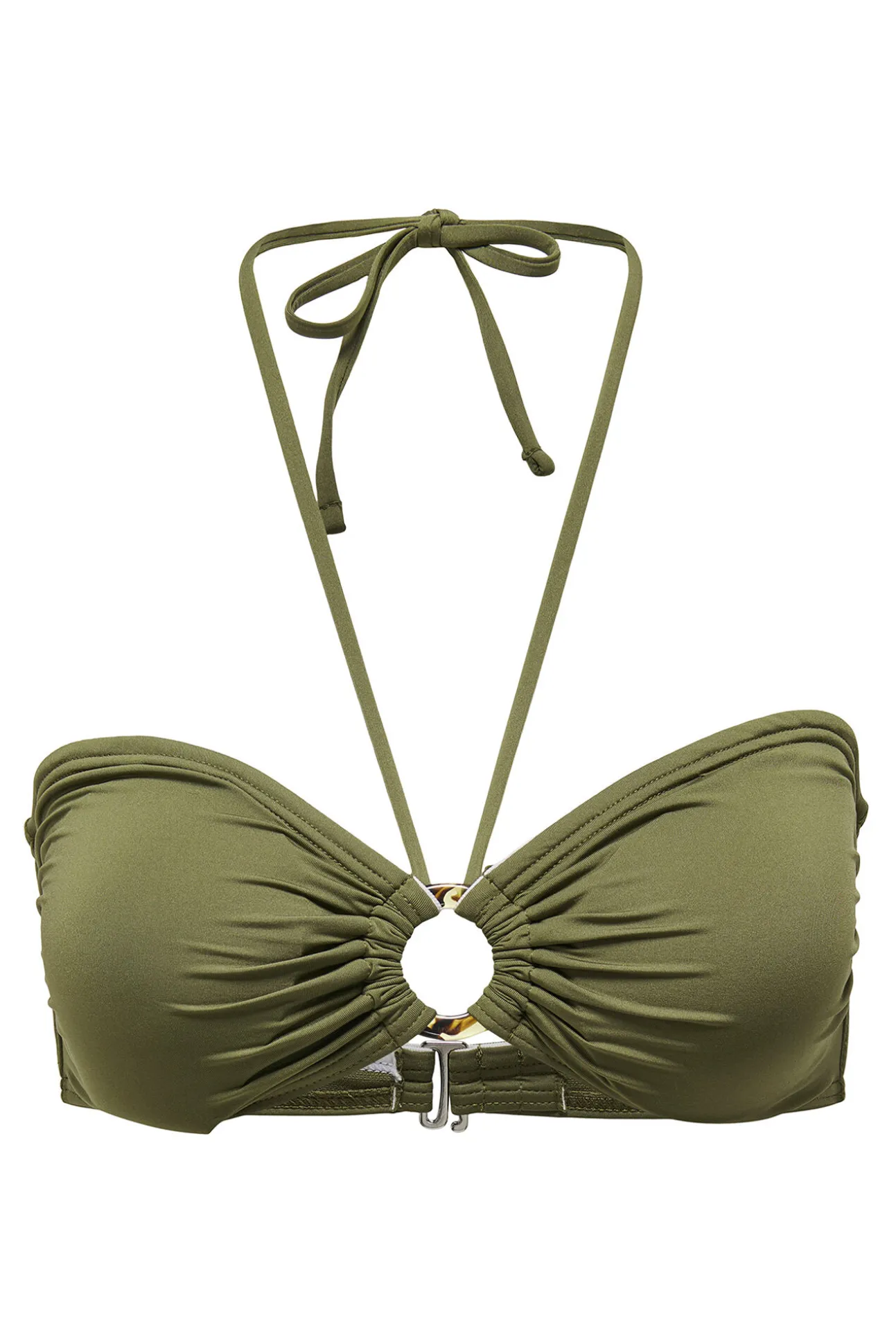 Top de bikini bandeau verde