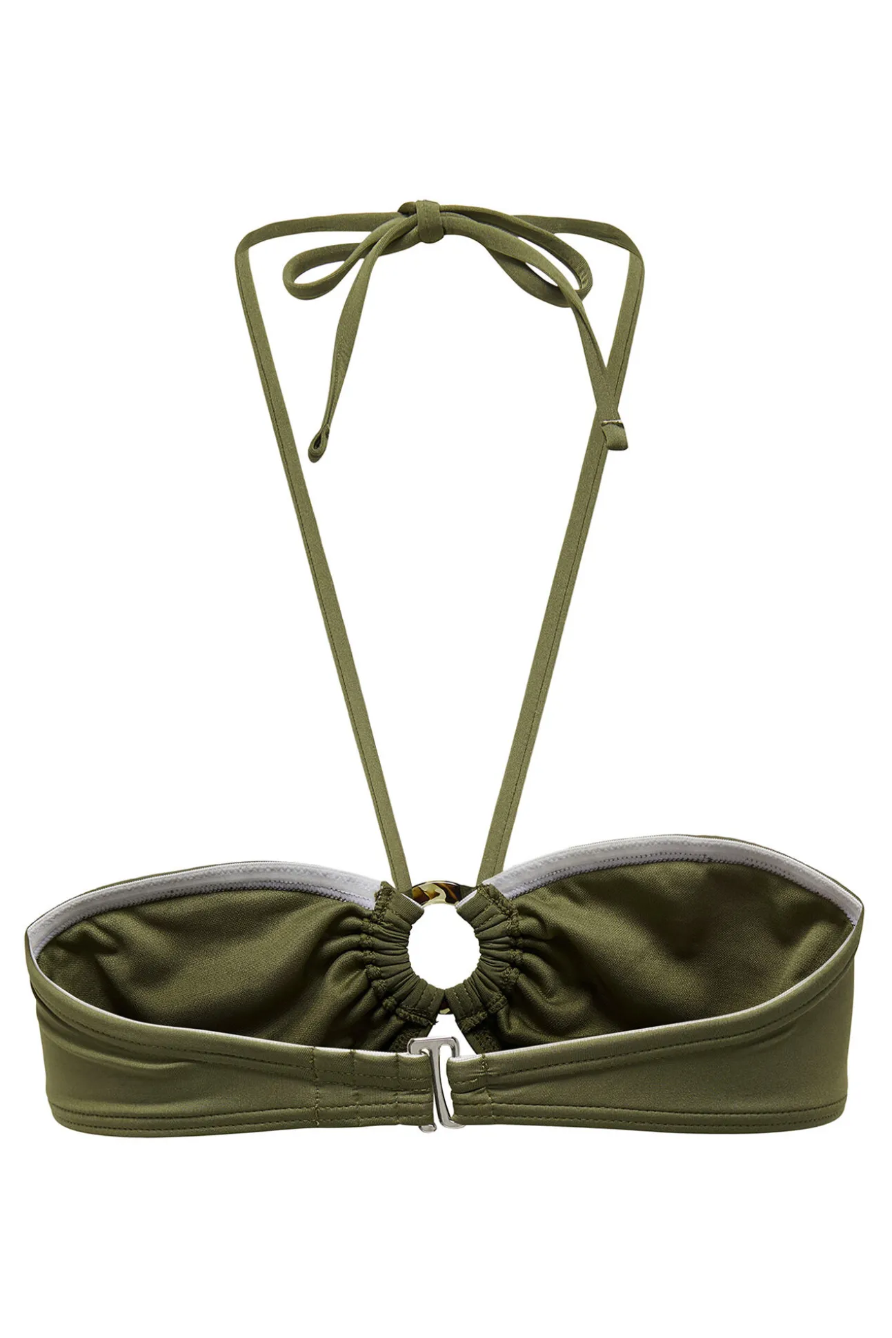 Top de bikini bandeau verde
