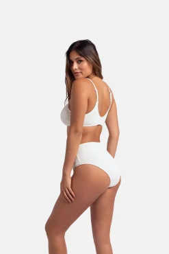Top de bikini blanco