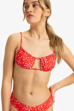 Top de bikini de cobertura media para Mujer