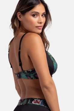 Top de bikini flores