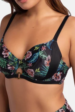 Top de bikini flores