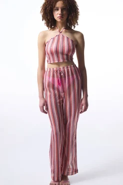 Top de bikini rayas