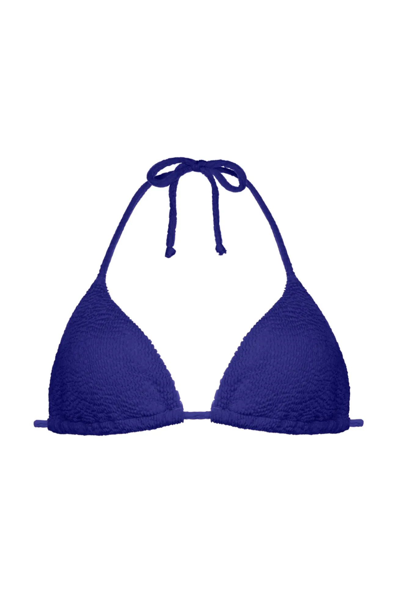 Top de bikini triangular azul