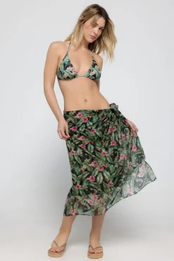 Top de bikini tropical