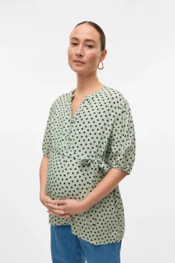 Top de manga corta maternity y lactancia
