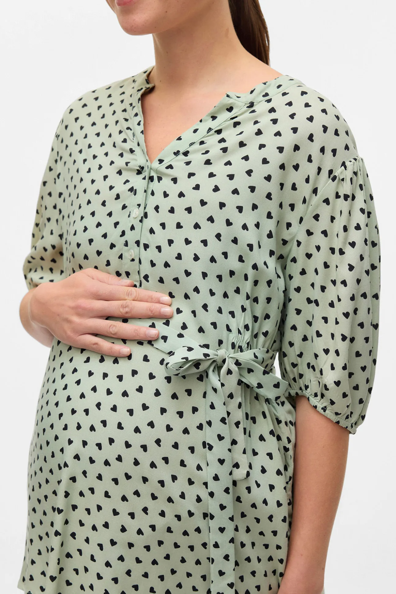 Top de manga corta maternity y lactancia