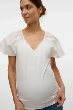 Top de manga corta maternity