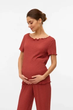 Top de manga corta maternity
