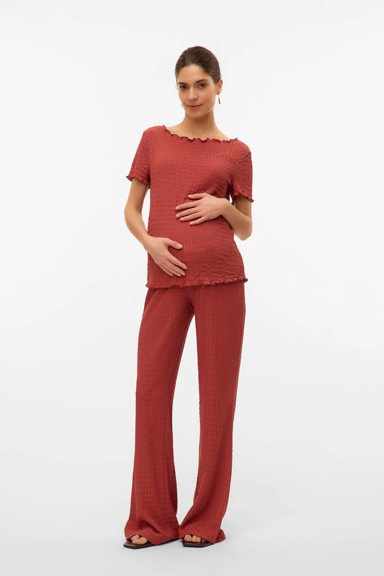 Top de manga corta maternity