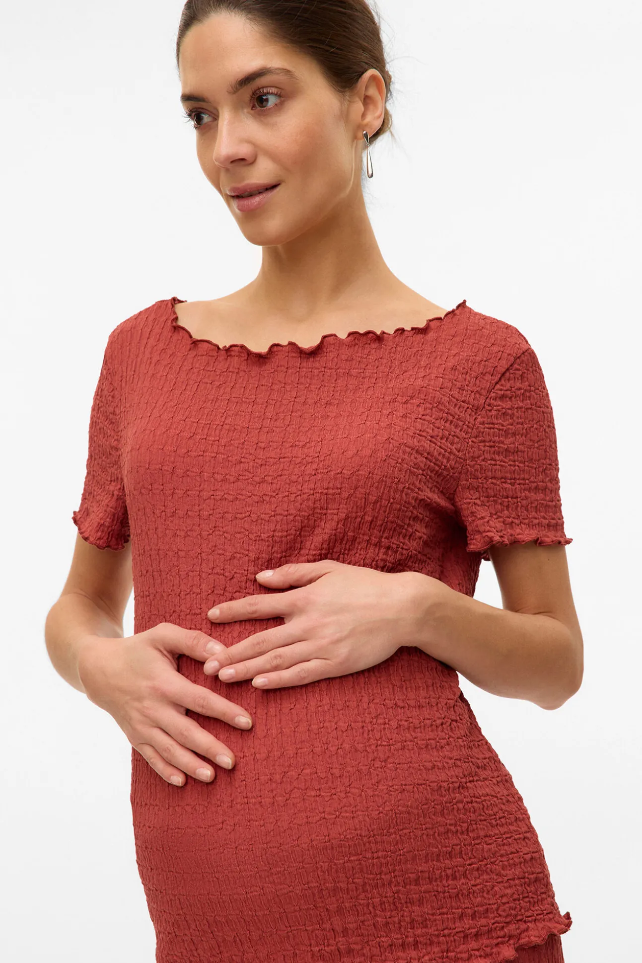 Top de manga corta maternity