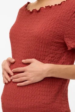 Top de manga corta maternity
