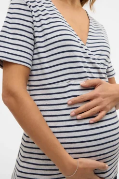 Top de punto maternity lactancia