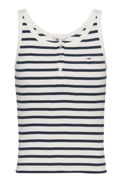 Top de rayas de mujer Tommy Jeans