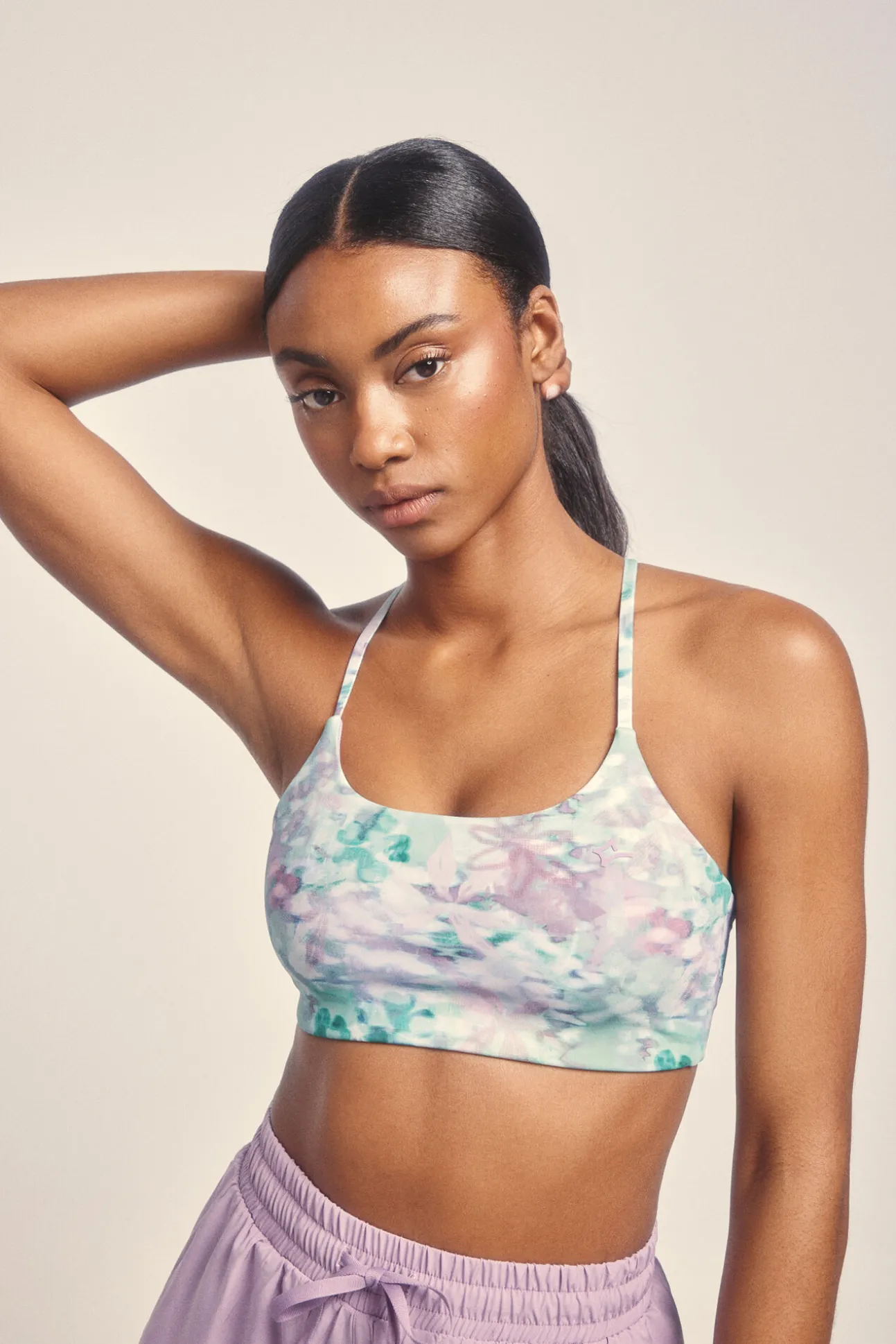 Top deportivo print flores