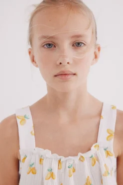 Top limones para niña
