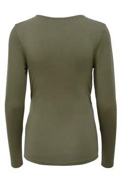 Top manga larga maternity