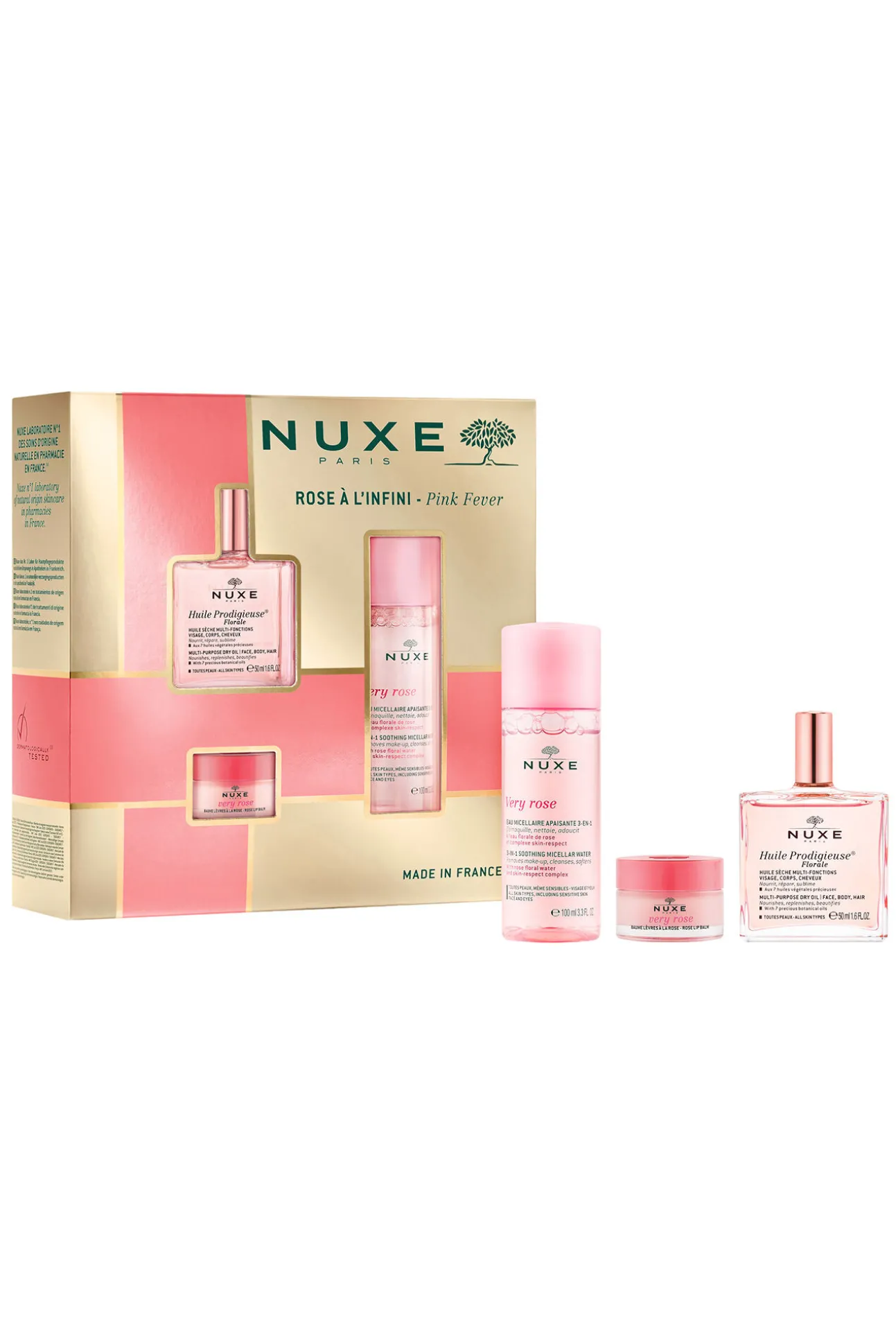 Tratamiento facial rosa Coffret La vie en rose Nuxe