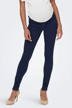 Vaquero skinny premamá barriga alta.